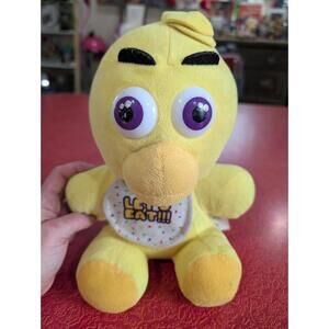 Five Nights at Freddys 15" Plush Chica Hanging Plastic Eyes 2016 RARE Let's Eat!